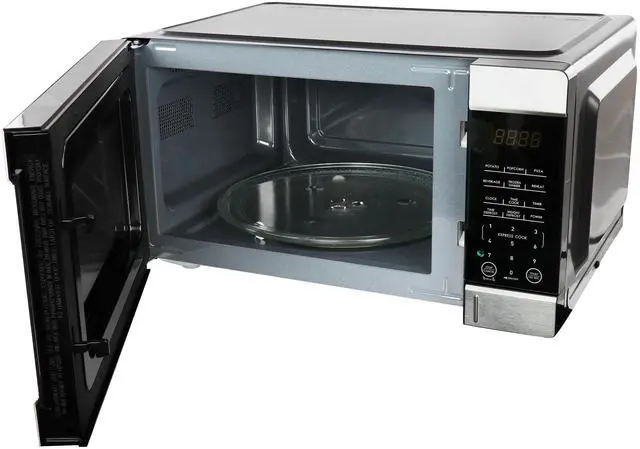Alt view image 2 of 7 - Galanz 0.9 cu ft 900W Countertop Microwave Oven in Black with One Touch Express Cooking