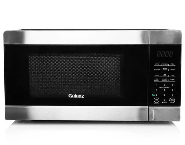 Alt view image 6 of 7 - Galanz 0.9 cu ft 900W Countertop Microwave Oven in Black with One Touch Express Cooking