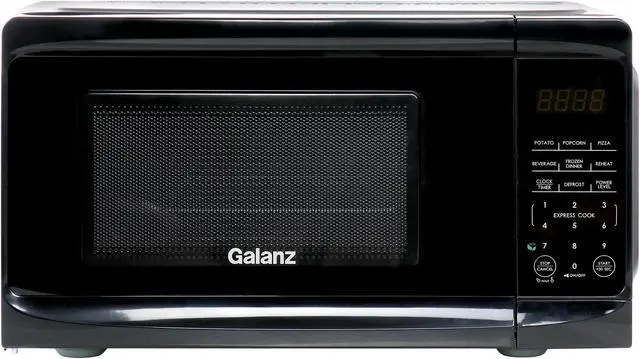 Main image of Galanz 0.7 cu ft 700W Countertop Microwave Oven in Black with One Touch Express Cooking