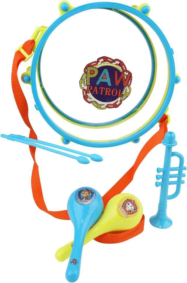 Alt view image 2 of 5 - Sakar Paw Patrol 6 Piece Rhythm and Melody Drum Set in Blue