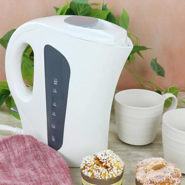 Alt view image 6 of 6 - Proctor Silex 1.7 Liter Plastic Durable Electric Kettle in White