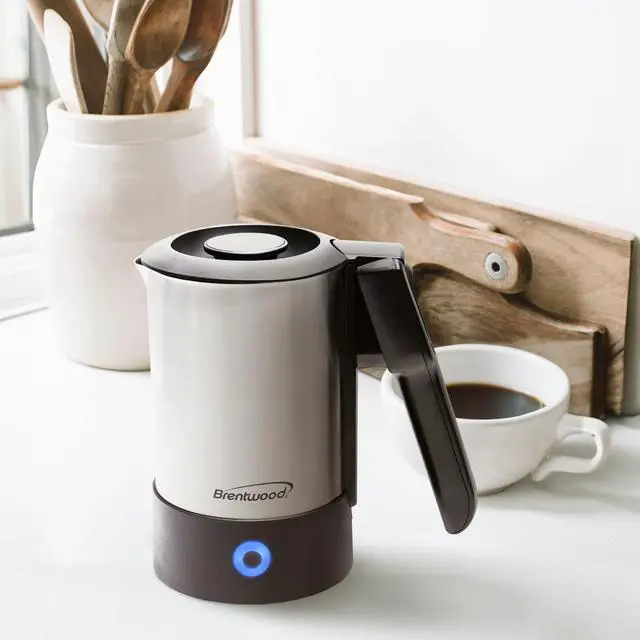 Alt view image 5 of 6 - Brentwood 20 Ounce Stainless Steel Electric Travel Kettle