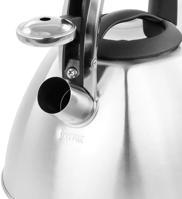 Alt view image 3 of 7 - Mr. Coffee 3 Quart Stainless Steel Whistling Tea Kettle 510116485M