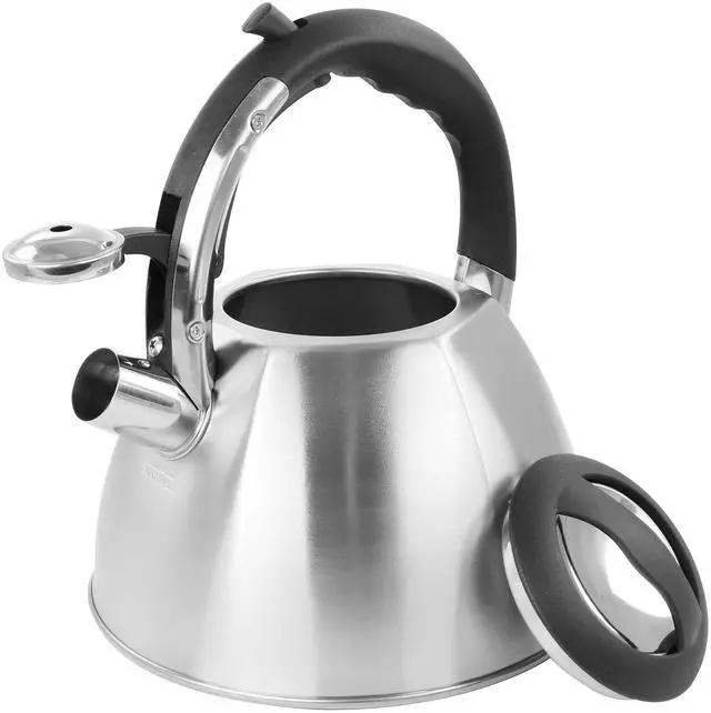 Alt view image 4 of 7 - Mr. Coffee 3 Quart Stainless Steel Whistling Tea Kettle 510116485M