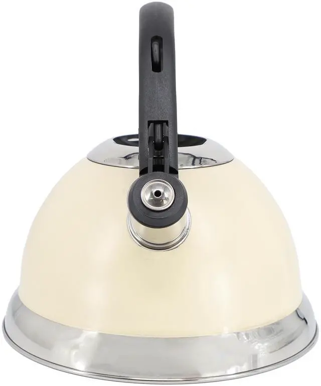 Alt view image 4 of 7 - Mr. Coffee Clarefield 2.4 Quart Stainless Steel Whistling Tea Kettle in White  510122244M