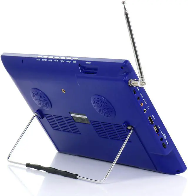 Alt view image 6 of 7 - Trexonic Portable Rechargeable 14 Inch LED TV with HDMI, SD/MMC, USB, VGA, AV In/Out and Built-in Digital Tuner, Refurbished