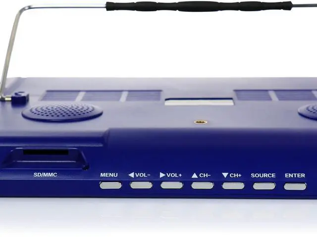 Alt view image 7 of 7 - Trexonic Portable Rechargeable 14 Inch LED TV with HDMI, SD/MMC, USB, VGA, AV In/Out and Built-in Digital Tuner, Refurbished