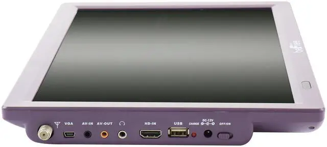 Alt view image 5 of 7 - beFree Sound Portable Rechargeable 14 Inch LED TV with HDMI, SD/MMC, USB, VGA, AV In/Out and Built-in Digital Tuner in Purple