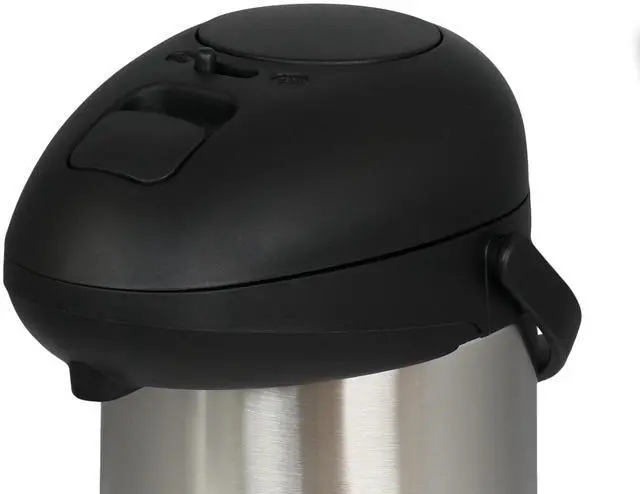 Alt view image 5 of 7 - MegaChef 3 Liter Stainless Steel Vacuum Body Pump Cap Air Pot