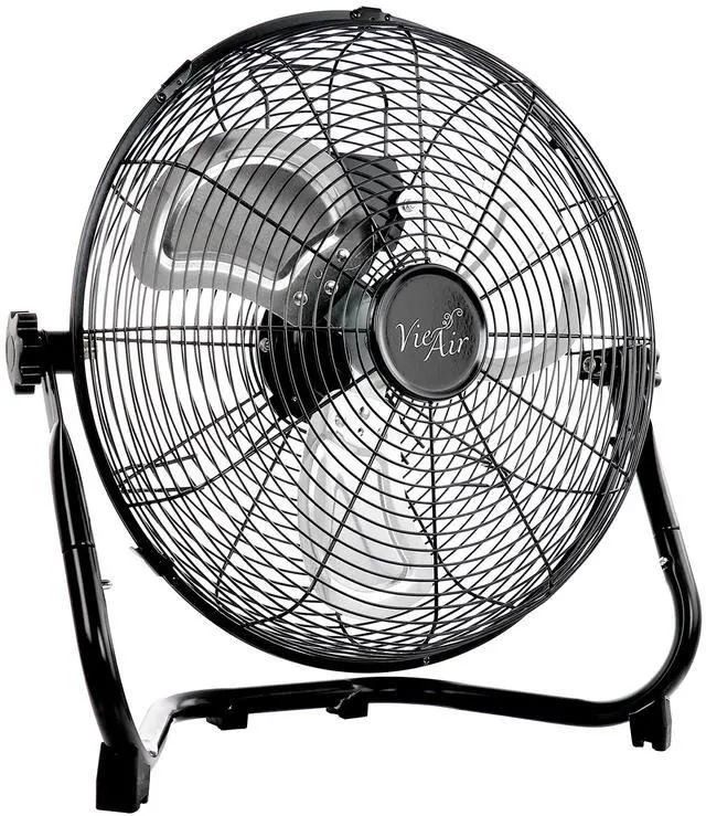 Alt view image 2 of 8 - Vie Air 20 Inch Twin Pack Industrial Tilting High Velocity 3 Speed Metal Floor Fan