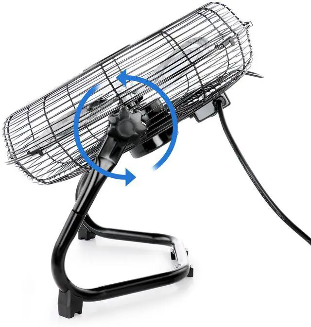 Alt view image 3 of 8 - Vie Air 20 Inch Twin Pack Industrial Tilting High Velocity 3 Speed Metal Floor Fan