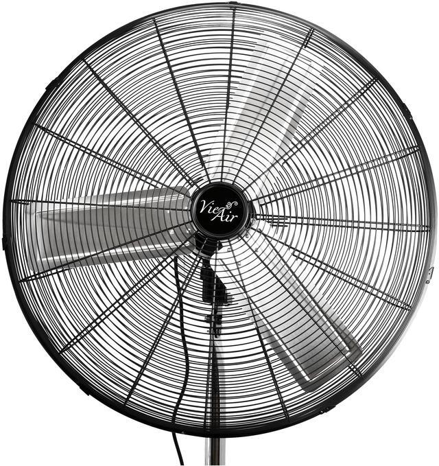 Alt view image 3 of 8 - Vie Air 30 Inch Industrial Heavy Duty Pedestal Oscillating Metal Stand Fan