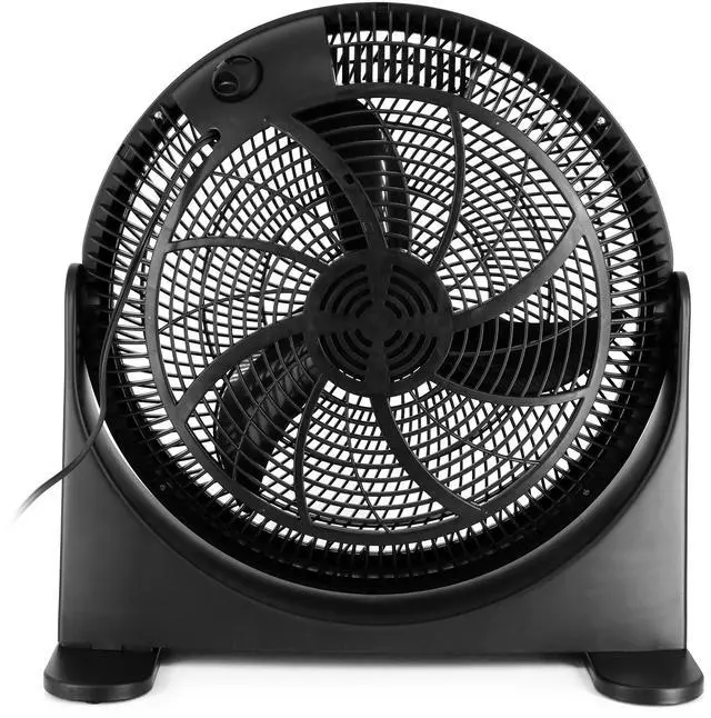 Alt view image 2 of 7 - Air Monster 16 Inch Air Circulator 3 Speed Adjustable Angle Floor Fan in Black