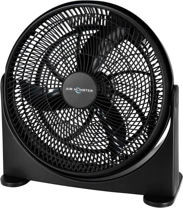 Main image of Air Monster 16 Inch Air Circulator 3 Speed Adjustable Angle Floor Fan in Black
