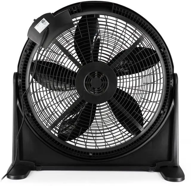 Alt view image 2 of 7 - Air Monster 20 Inch Air Circulator Wall Mountable 3 Speed Fan in Black