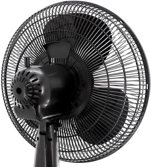 Alt view image 5 of 7 - Vie Air 16 Inch 3 Speed Oscillating Stand Fan with Remote Control in Black