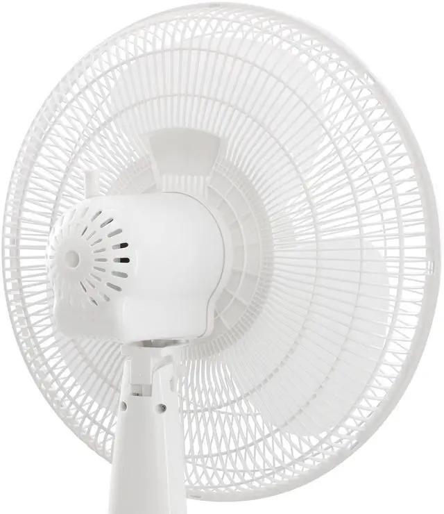 Alt view image 5 of 7 - Vie Air 16 Inch 3 Speed Oscillating Stand Fan with Remote Control in White
