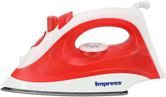 Alt view image 3 of 5 - Impress 1200 Watt Compact & Lightweight Steam & Dry Iron in Red