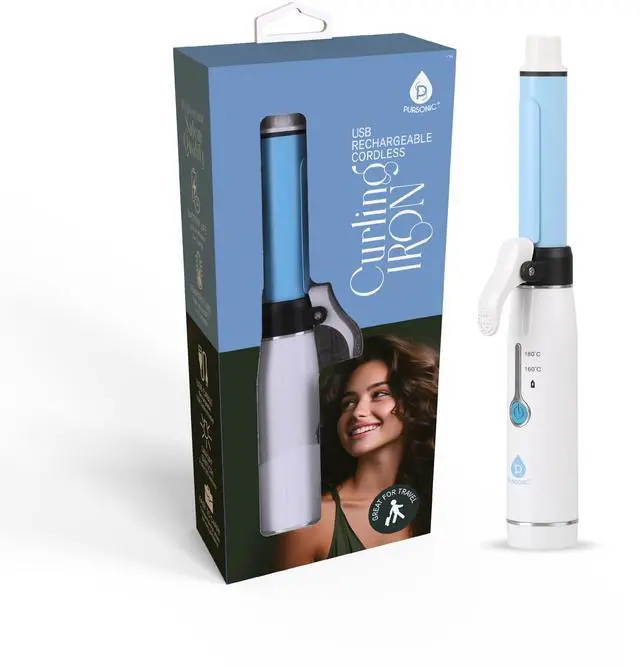 Alt view image 2 of 4 - Pursonic Rechargeable Cordless Portable Curling Iron, RHC2