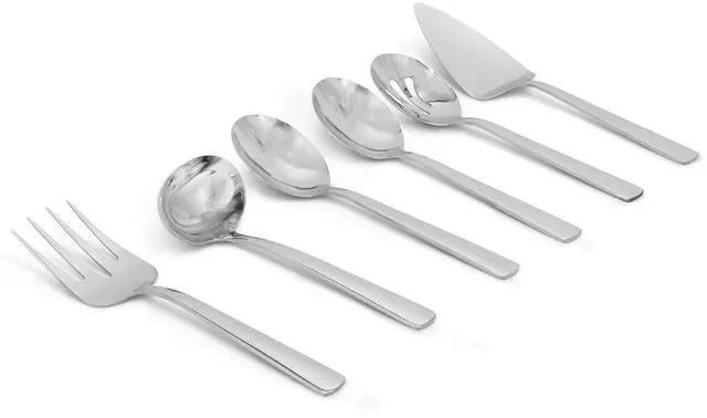 Alt view image 2 of 5 - Oster Eastleigh 6 Piece Stainless Steel Hostess Set with Mirror Polish Finish