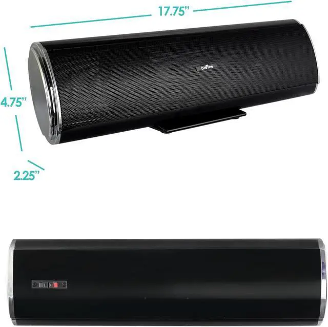Alt view image 7 of 7 - beFree Sound 2.1 Channel Powered Bluetooth Dual Wood Tower Speakers with Optical Input