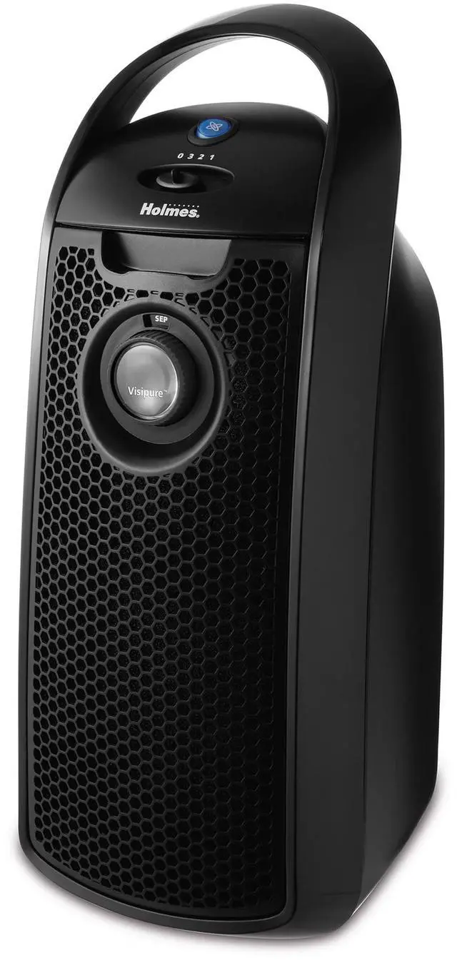 Alt view image 6 of 12 - Bionaire True HEPA 360° Air Purifier for Medium Rooms, Air Filter for Allergens, Pets, and Dust with Quiet Setting and Night Light, 3 Speeds, White