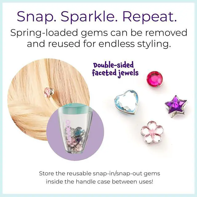 Alt view image 2 of 4 - Conair Quick Gems Hair Jeweler Styler in Turquoise and Pink