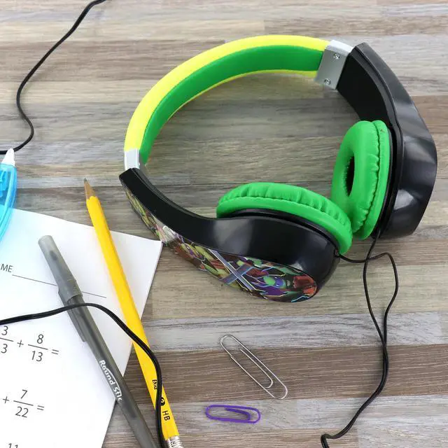 Alt view image 5 of 5 - Sakar Teenage Mutant Ninja Turtles Over The Ear Wired Headphones
