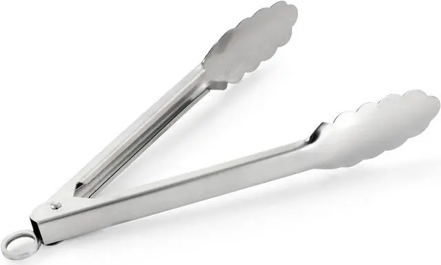 Alt view image 2 of 6 - Martha Stewart Stainless Steel Easy-Lock Tongs