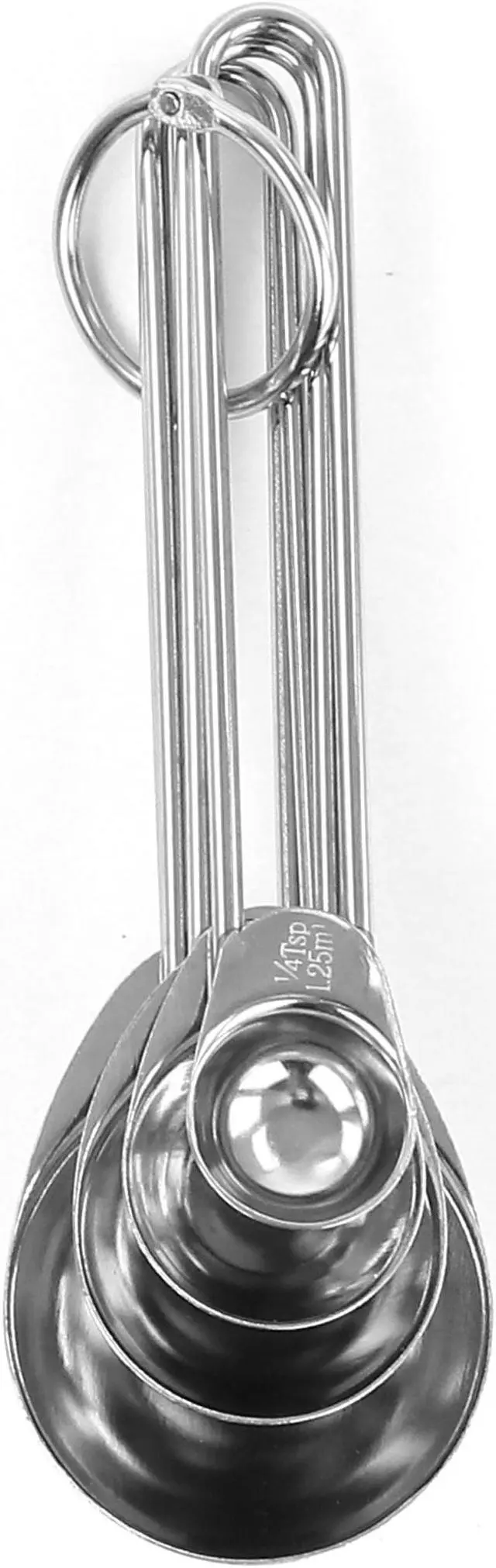 Alt view image 2 of 7 - Martha Stewart Stainless Steel Measuring Spoons