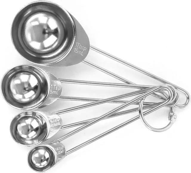 Alt view image 3 of 7 - Martha Stewart Stainless Steel Measuring Spoons