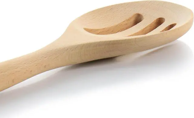 Alt view image 3 of 5 - Martha Stewart 14 Inch Beech Wood Slotted Spoon