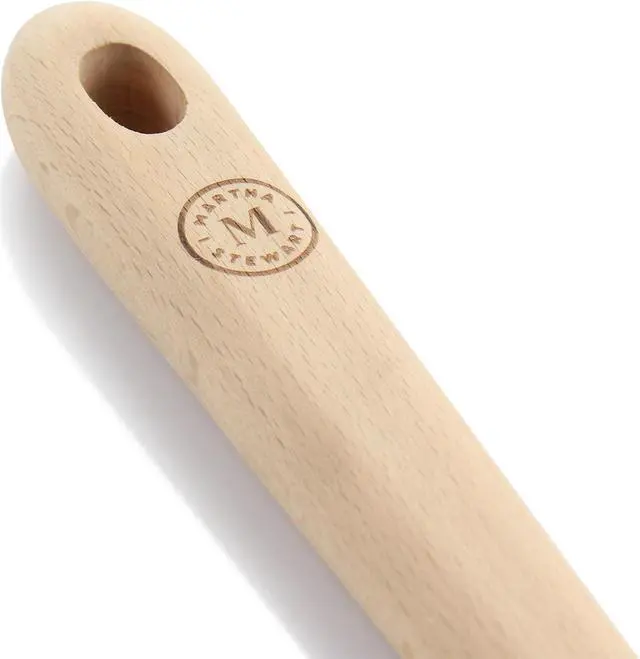 Alt view image 4 of 5 - Martha Stewart 14 Inch Beech Wood Slotted Spoon