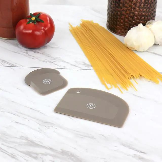 Alt view image 6 of 6 - Martha Stewart Flexible Polymer Scraper Set in Gray