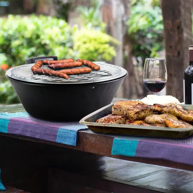 Alt view image 5 of 5 - Better Chef Indoor Outdoor 14 in Tabletop Electric Barbecue Grill