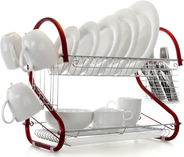 Alt view image 2 of 7 - MegaChef Kitchen Storage & Organization Red Set - Efficient Home & Living Solution for Streamlined Culinary Spaces