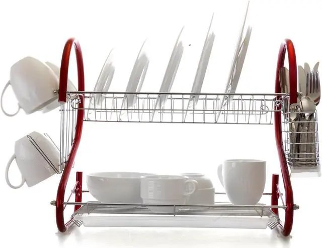Alt view image 6 of 7 - MegaChef Kitchen Storage & Organization Red Set - Efficient Home & Living Solution for Streamlined Culinary Spaces