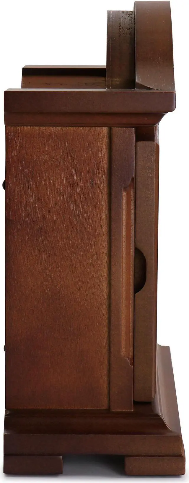 Alt view image 2 of 7 - Bedford Clock Collection Redwood Mantel Clock with Chimes