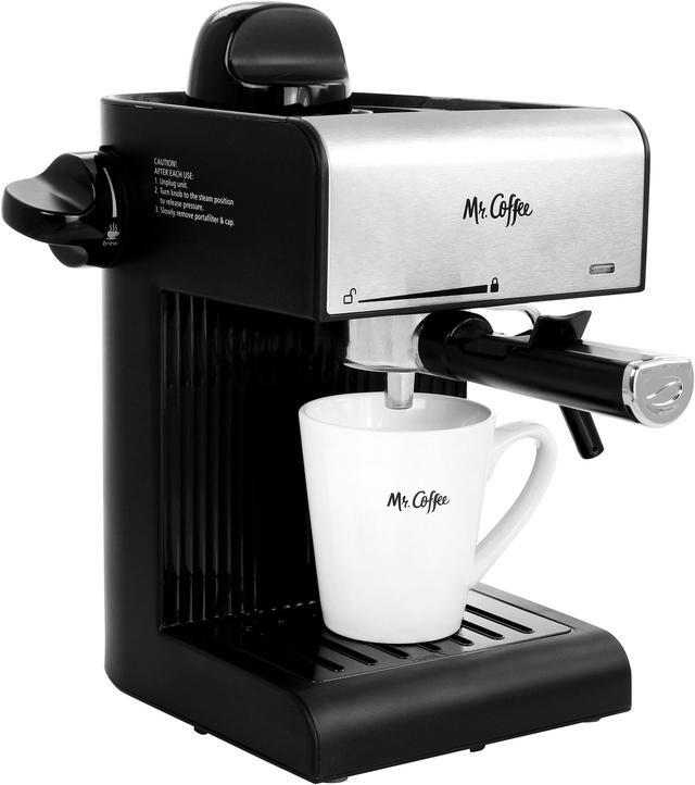 Main image of Mr. Coffee Espresso, Cappuccino and Latte Maker in Black