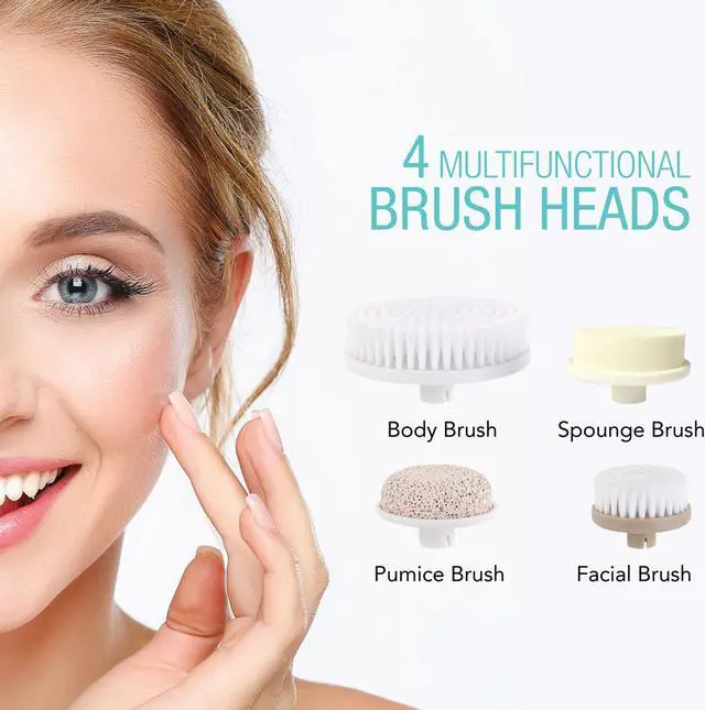 Alt view image 4 of 6 - Pursonic Waterproof Facial Cleansing Brush in Aqua