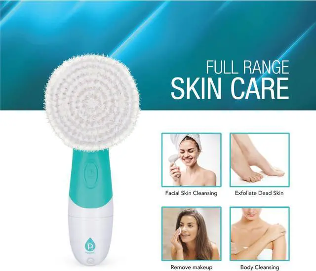 Alt view image 3 of 6 - Pursonic Waterproof Facial Cleansing Brush in Aqua
