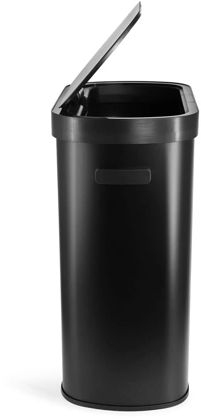 Alt view image 4 of 7 - Elama 13 Gallon Automatic Sensor Hands Free Trash Can in Black