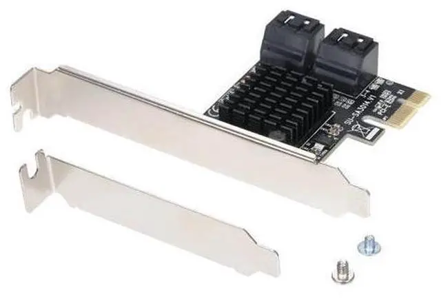 Alt view image 2 of 7 - PCIE to SATA Card PCI-E Adapter PCI Express to SATA3.0 Expansion Card 4Port SATA III 6G for SSD HDD