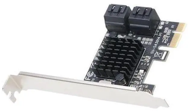 Alt view image 4 of 7 - PCIE to SATA Card PCI-E Adapter PCI Express to SATA3.0 Expansion Card 4Port SATA III 6G for SSD HDD