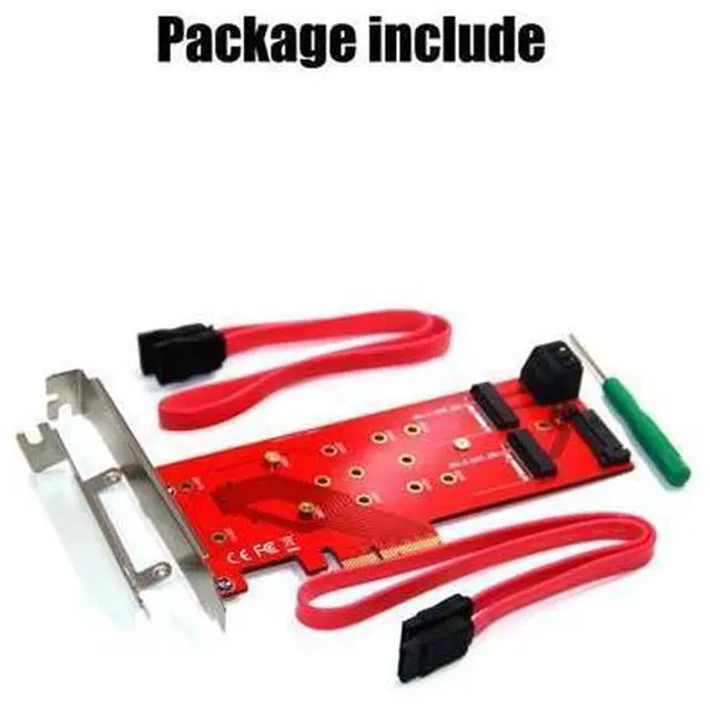 Main image of 3 Interfaces M.2 NVMe SSD NGFF to PCIE X16 Adapter M Key 2x B Key Riser Card Expansion Card Support PCI Express 3.0 4X M2 SATA