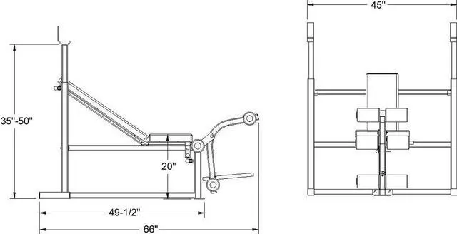 Alt view image 7 of 7 - Deltech Fitness Olympic Weight Bench (DF1000)