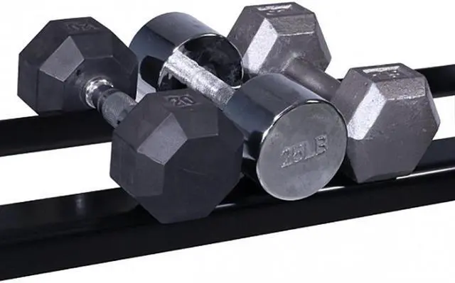 Alt view image 3 of 7 - Deltech Fitness 55" Three-Tier Dumbbell Rack (DF516)