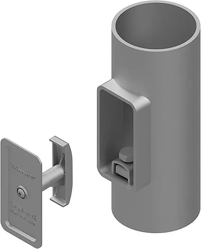 Alt view image 3 of 3 - Rectangle Hand Hole Cover for Light Poles- 4" x 6" by Deltech Manufacturing