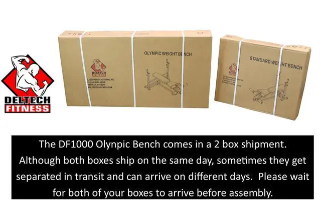 Alt view image 6 of 7 - Deltech Fitness Olympic Weight Bench (DF1000)