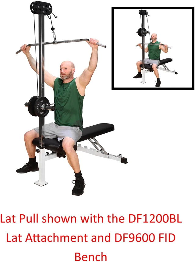 Alt view image 5 of 6 - DELTECH FITNESS DF1200BL LAT ATTACHMENT